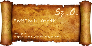 Székely Ottó névjegykártya